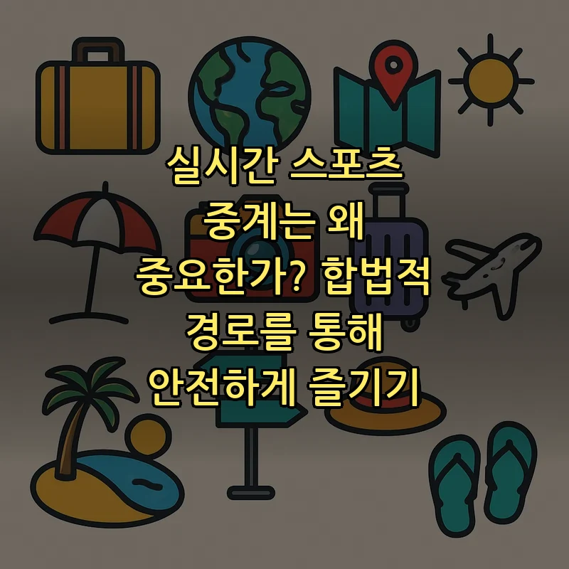 실시간 스포츠 중계의 중요성과 합법적 시청 방법