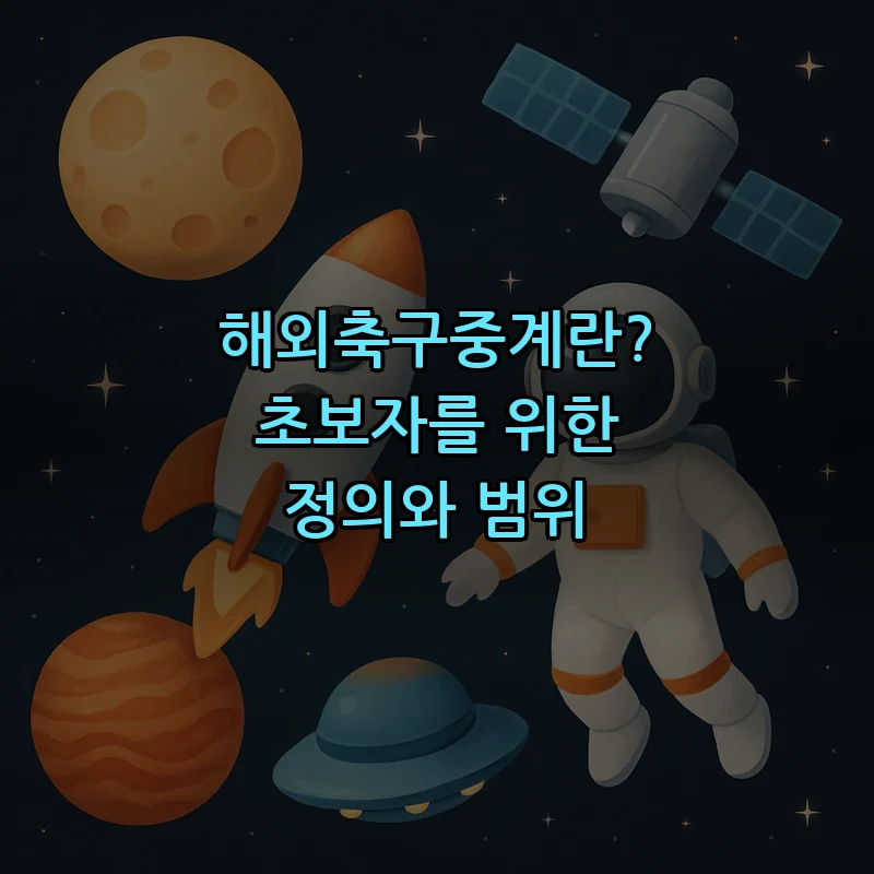 해외축구중계란? 초보자를 위한 정의와 범위