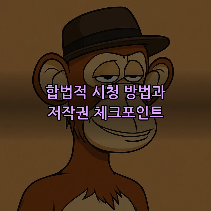 합법적 시청 방법과 저작권 체크포인트