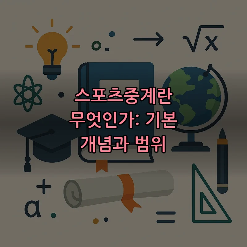 스포츠중계란 무엇인가: 기본 개념과 범위