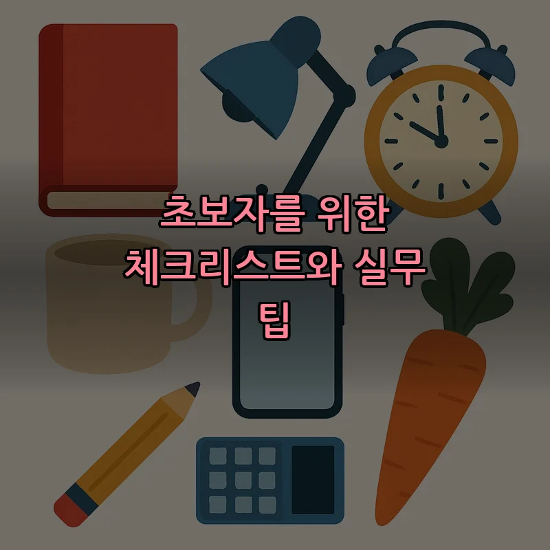 초보자를 위한 체크리스트와 실무 팁