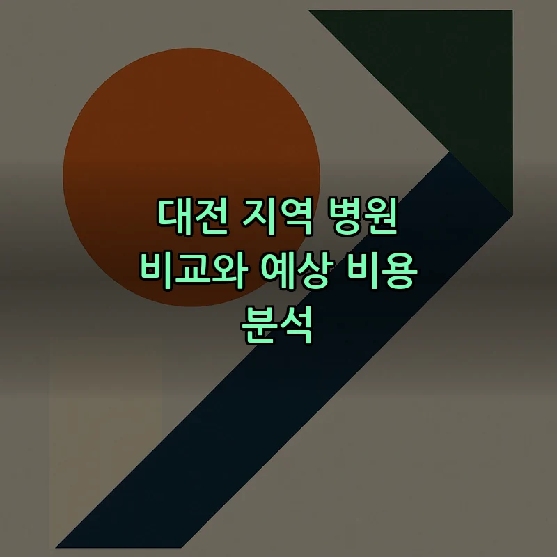 대전 지역 병원 비교와 예상 비용 분석