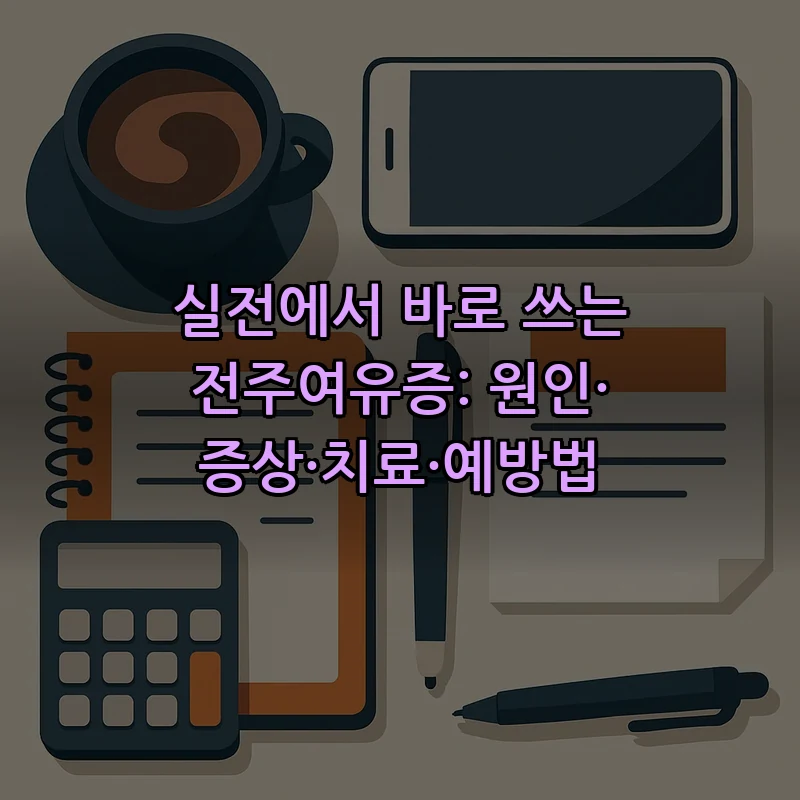 전주여유증이란? 원인, 증상, 치료 및 예방법 총정리