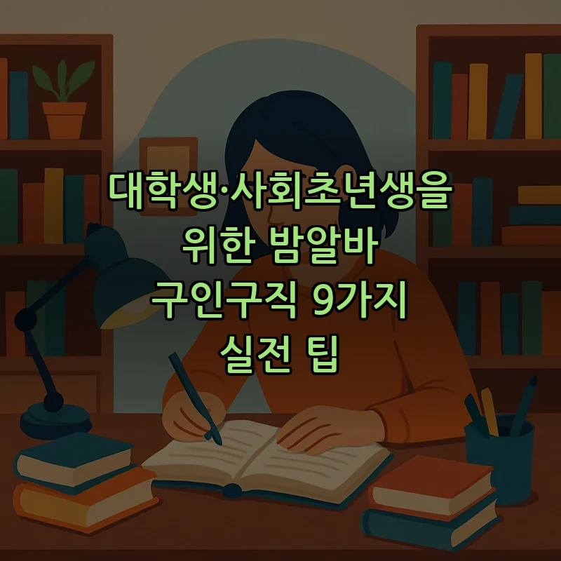밤알바 구인구직: 초보자 위한 9가지 필수 팁