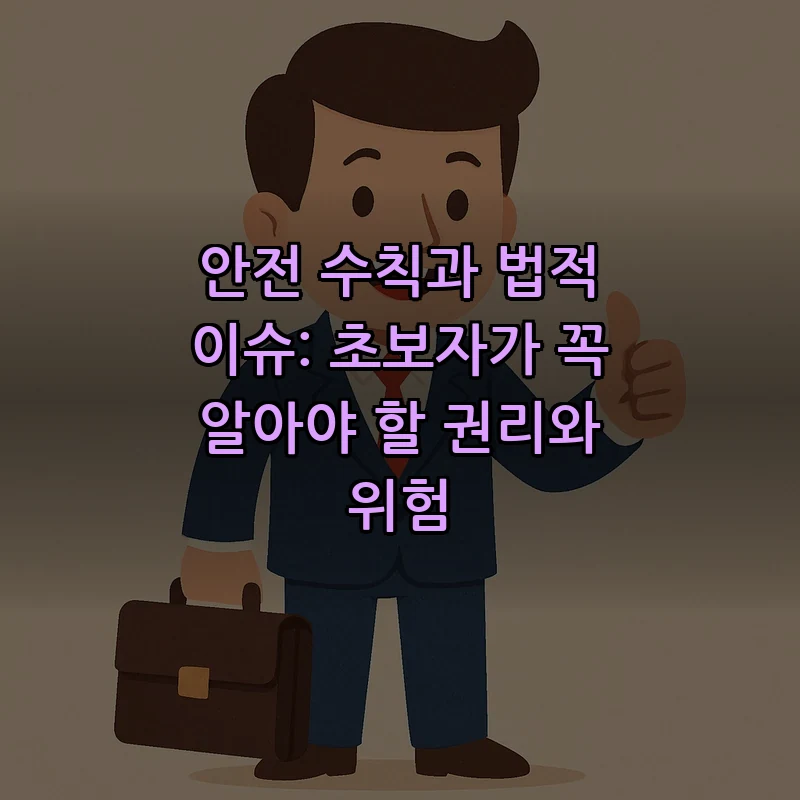 안전 수칙과 법적 이슈: 초보자가 꼭 알아야 할 권리와 위험