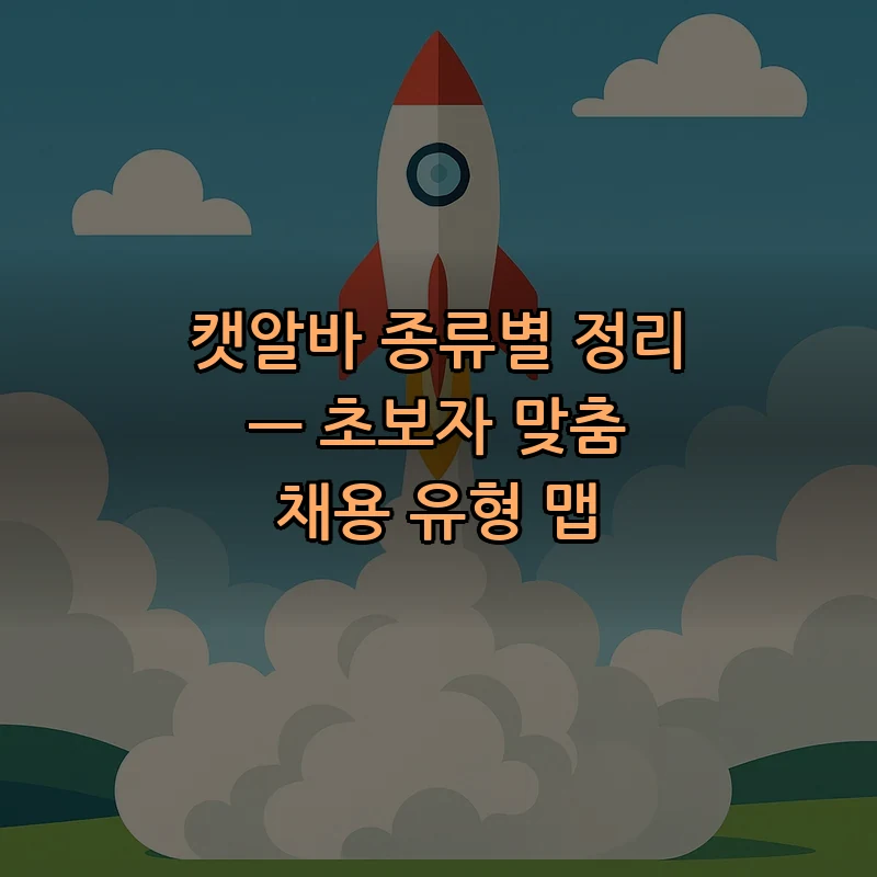 캣알바란? 초보자를 위한 종류별 채용 가이드