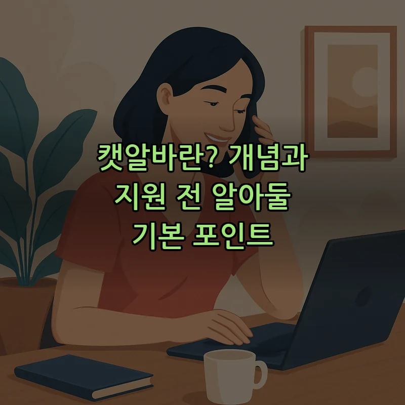 캣알바란? 개념과 지원 전 알아둘 기본 포인트