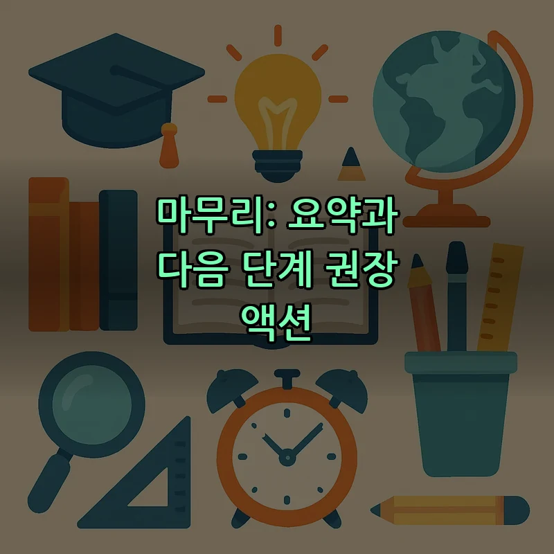 마무리: 요약과 다음 단계 권장 액션