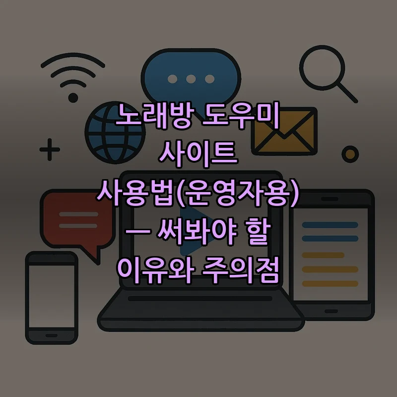 노래방 도우미 사이트 사용법 — 운영자 가이드