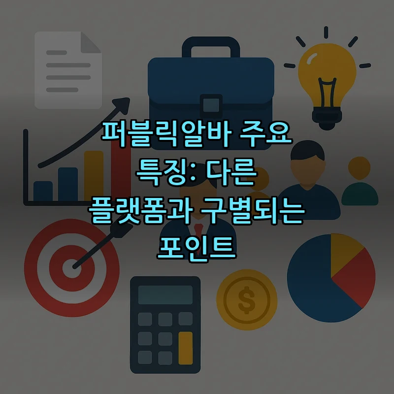 퍼블릭알바 주요 특징: 다른 플랫폼과 구별되는 포인트