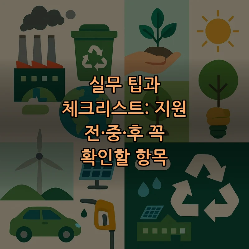 실무 팁과 체크리스트: 지원 전·중·후 꼭 확인할 항목