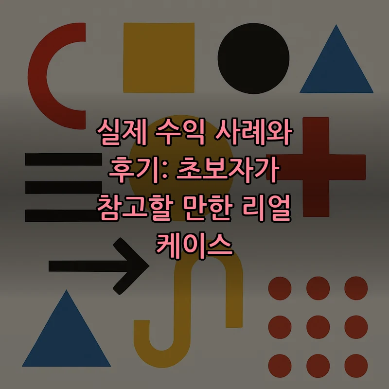 실제 수익 사례와 후기: 초보자가 참고할 만한 리얼 케이스