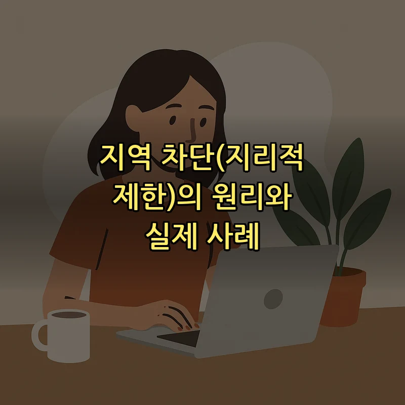 지역 차단(지리적 제한)의 원리와 실제 사례
