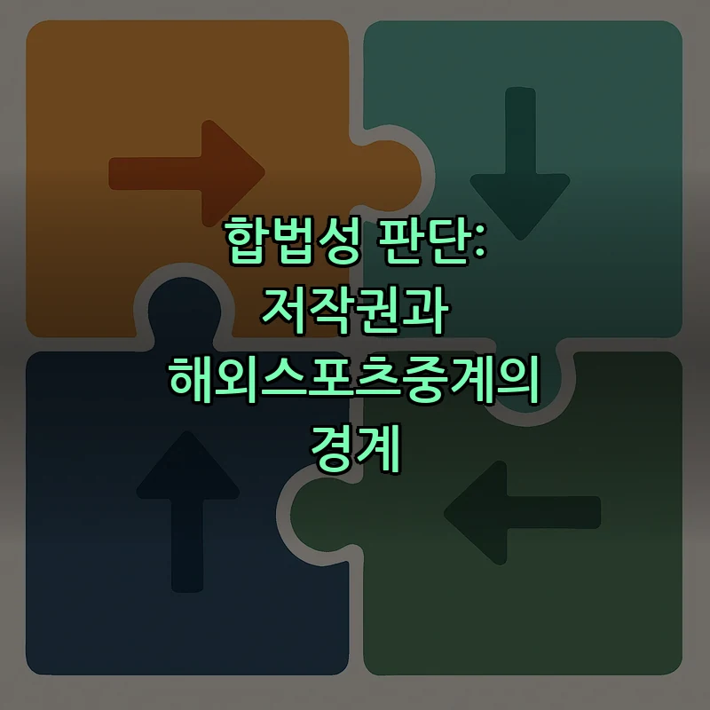 합법성 판단: 저작권과 해외스포츠중계의 경계