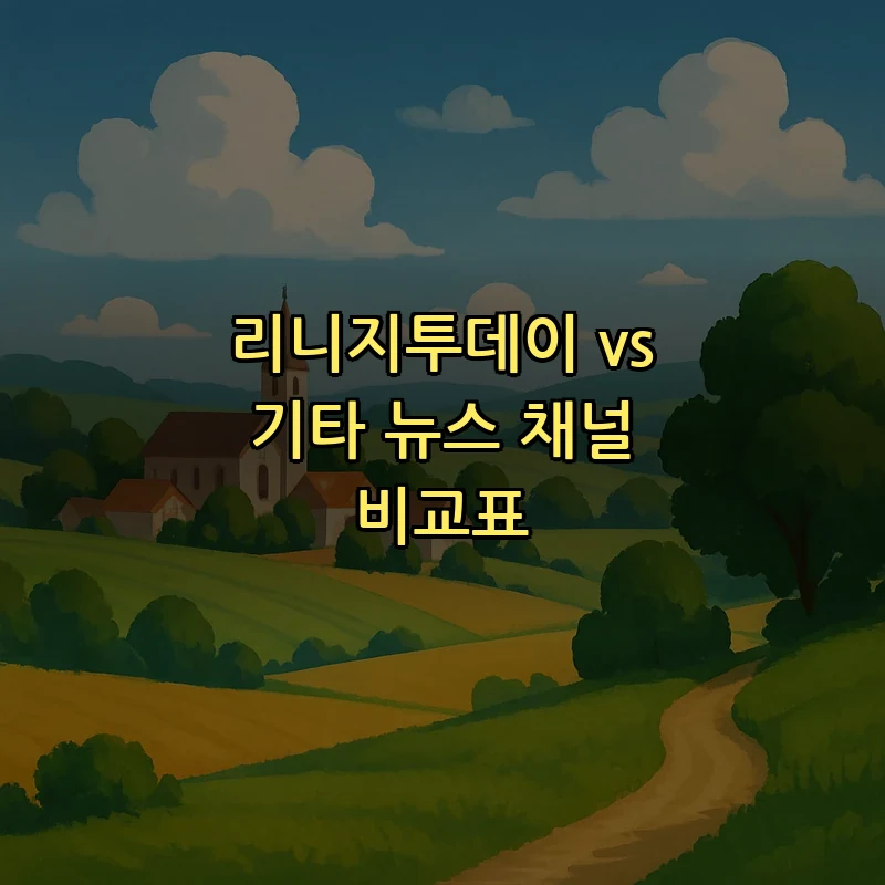 리니지투데이 vs 기타 뉴스 채널 비교표