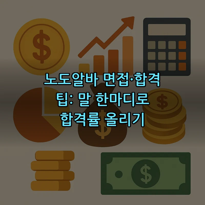 노도알바 면접·합격 팁: 말 한마디로 합격률 올리기