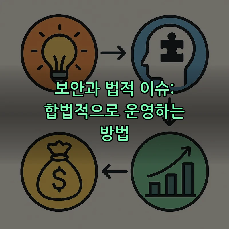 보안과 법적 이슈: 합법적으로 운영하는 방법