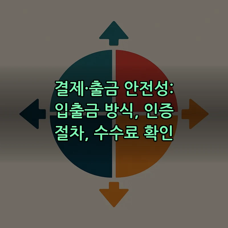 결제·출금 안전성: 입출금 방식, 인증 절차, 수수료 확인