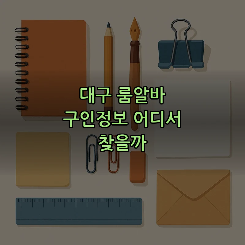대구 룸알바 구인정보 어디서 찾을까