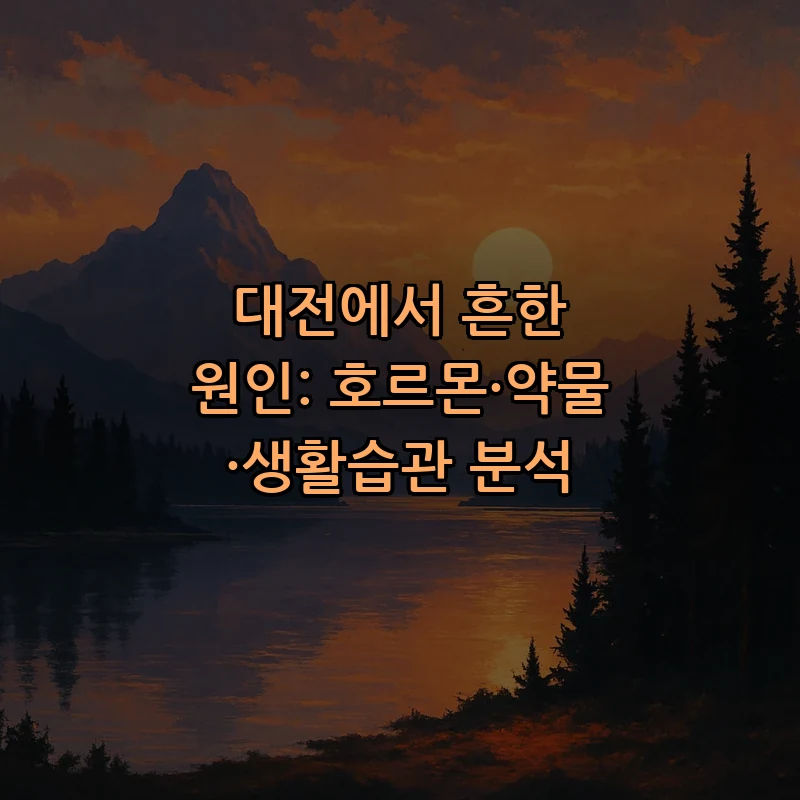 대전에서 흔한 원인: 호르몬·약물·생활습관 분석