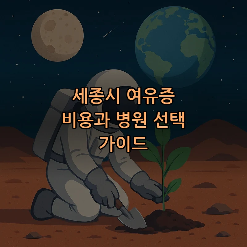 세종시 여유증 비용과 병원 선택 가이드