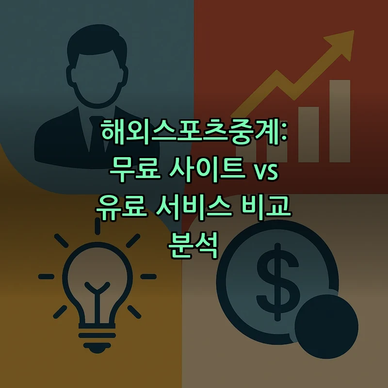 해외스포츠중계: 무료 사이트 vs 유료 서비스 비교 분석 커버 이미지