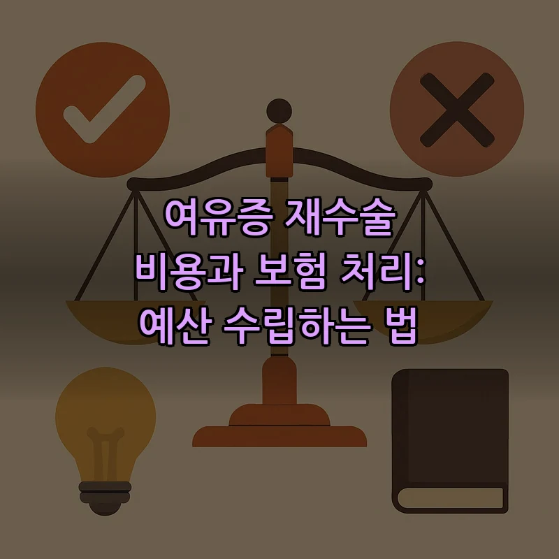 여유증 재수술 비용과 보험 처리: 예산 수립하는 법