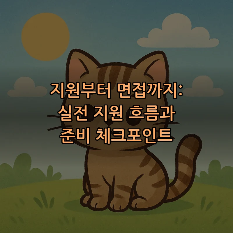 지원부터 면접까지: 실전 지원 흐름과 준비 체크포인트
