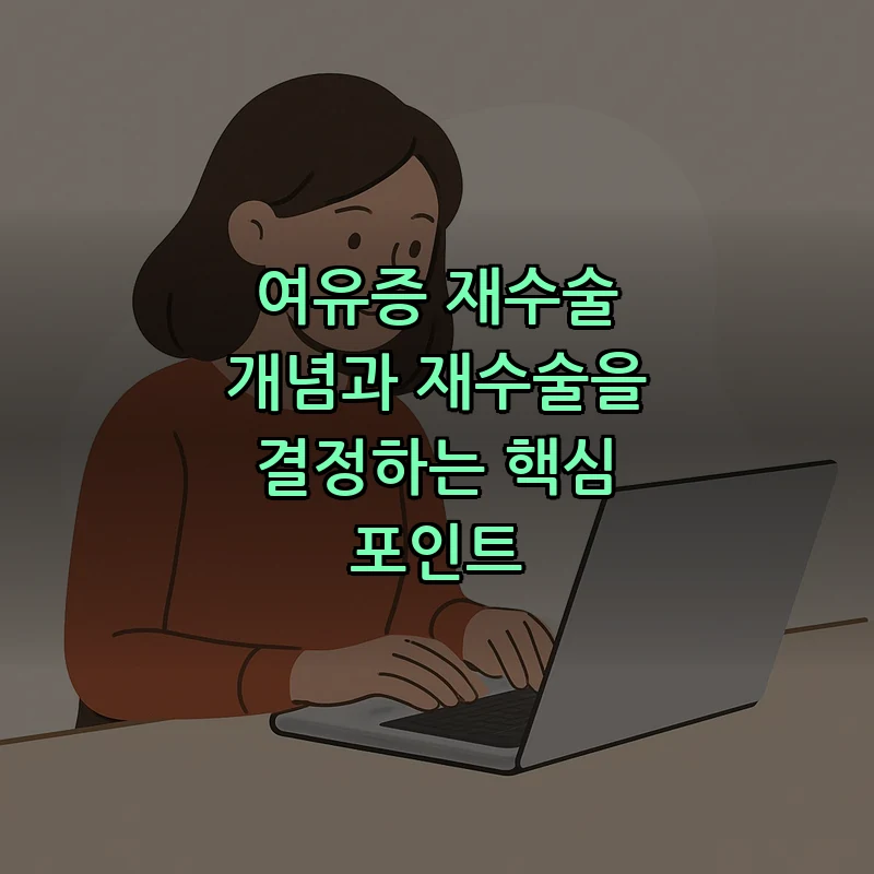 여유증 재수술 개념과 재수술을 결정하는 핵심 포인트