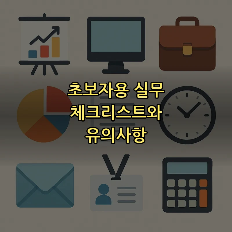 초보자용 실무 체크리스트와 유의사항