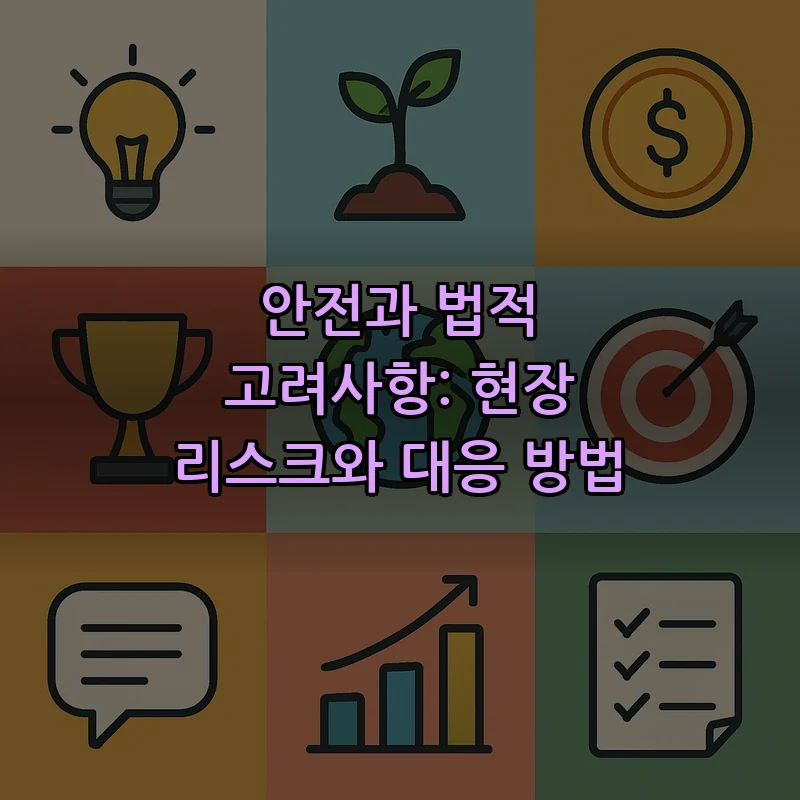 안전과 법적 고려사항: 현장 리스크와 대응 방법