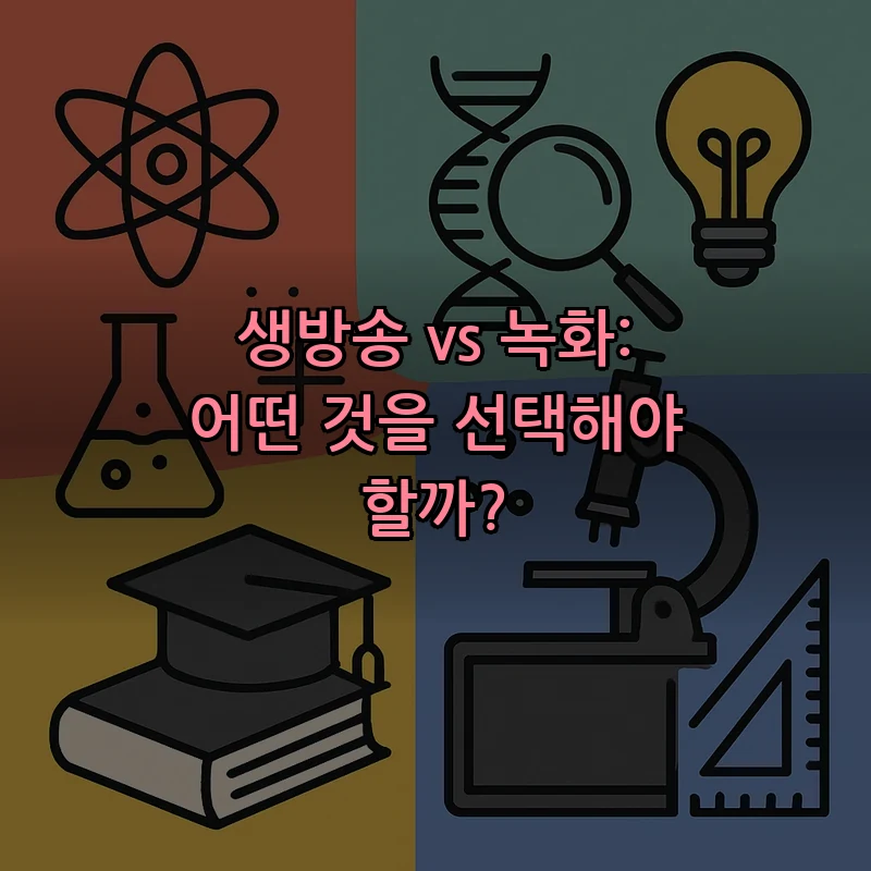 생방송 vs 녹화: 어떤 것을 선택해야 할까?