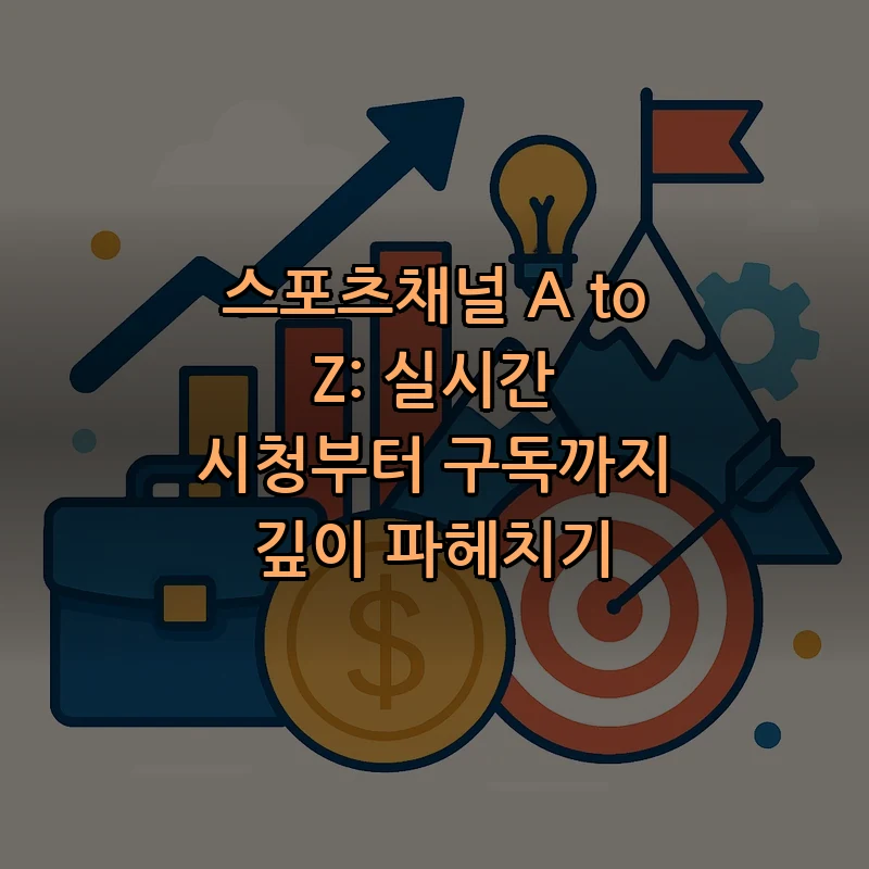 스포츠채널 A to Z: 실시간 시청부터 구독까지 깊이 파헤치기 커버 이미지