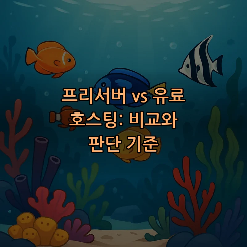 프리서버 vs 유료 호스팅: 비교와 판단 기준