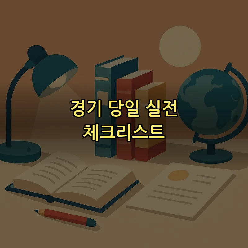 경기 당일 실전 체크리스트