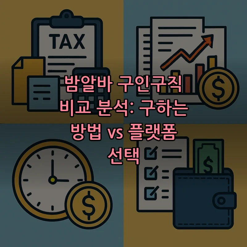 밤알바 구인구직 완벽 가이드 - 구하는 방법 및 플랫폼 선택