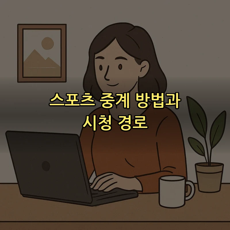 스포츠 중계 방법과 시청 경로
