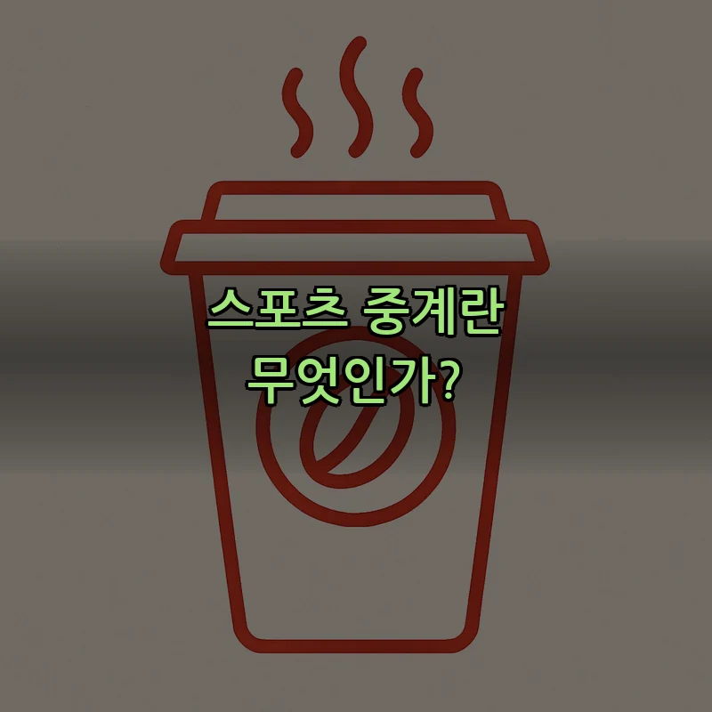 스포츠 중계란 무엇인가?