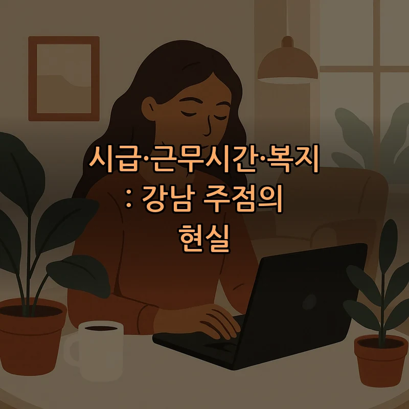 시급·근무시간·복지: 강남 주점의 현실