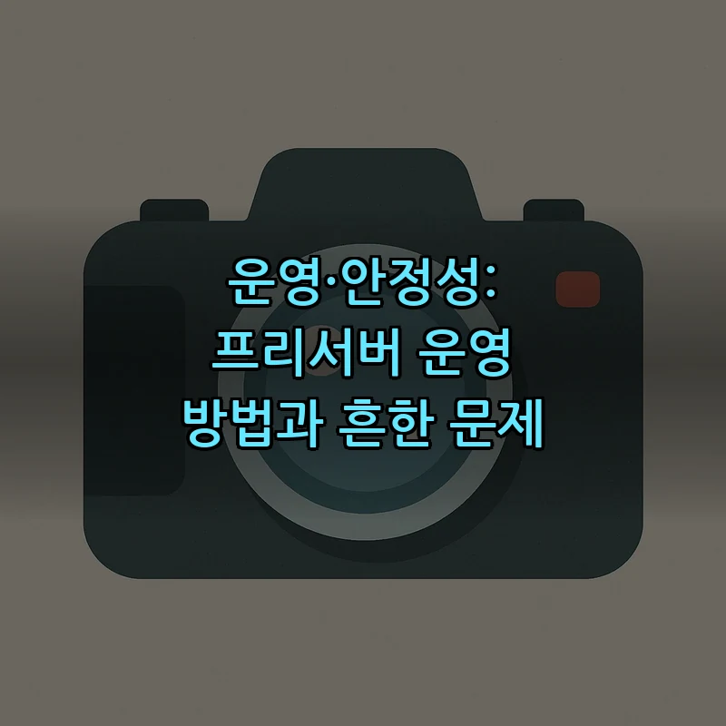 운영·안정성: 프리서버 운영 방법과 흔한 문제