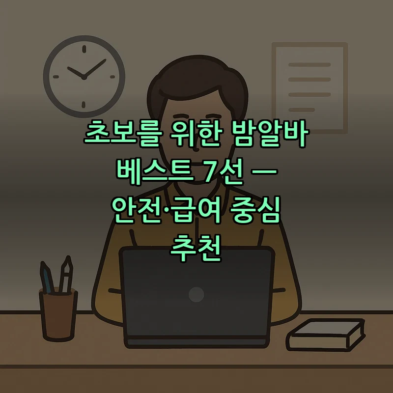 밤알바 구하는 법 — 초보자를 위한 완벽 가이드