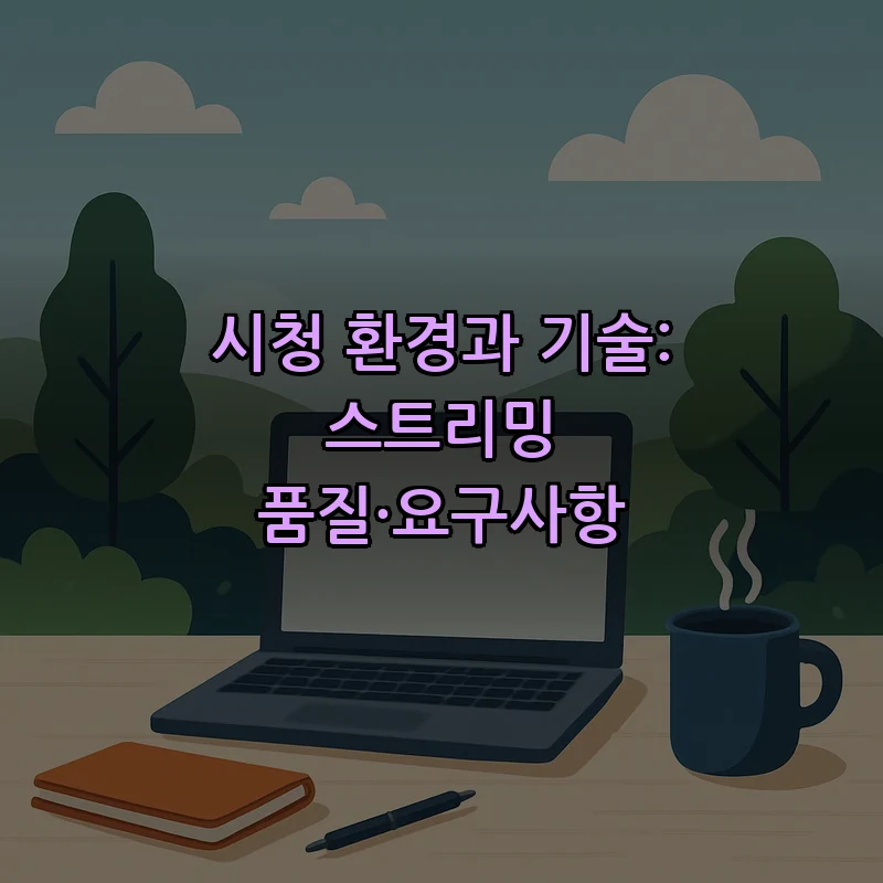 시청 환경과 기술: 스트리밍 품질·요구사항