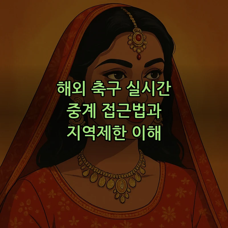 해외 축구 실시간 중계 접근법과 지역제한 이해