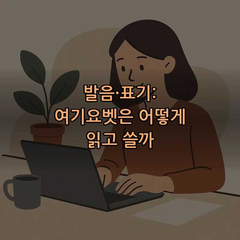 발음·표기: 여기요벳은 어떻게 읽고 쓸까