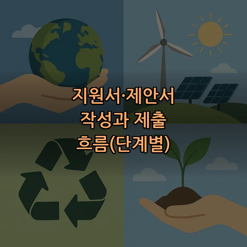 지원서·제안서 작성과 제출 흐름(단계별)
