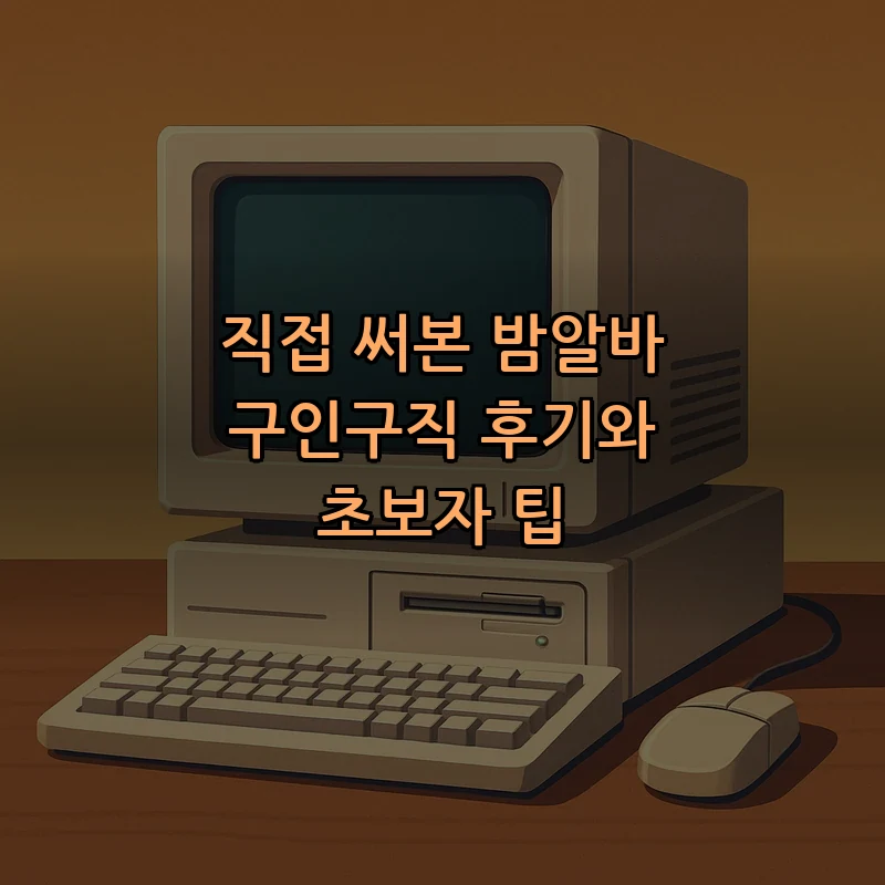 밤알바 구인구직 초보자 가이드 — 안전과 보수를 고려하라