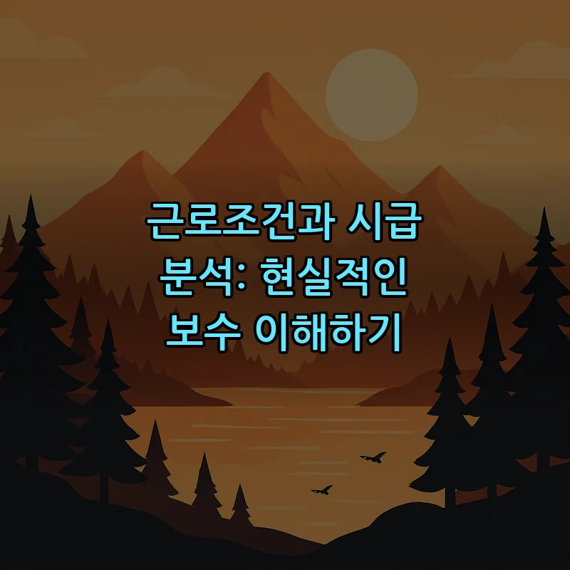 근로조건과 시급 분석: 현실적인 보수 이해하기