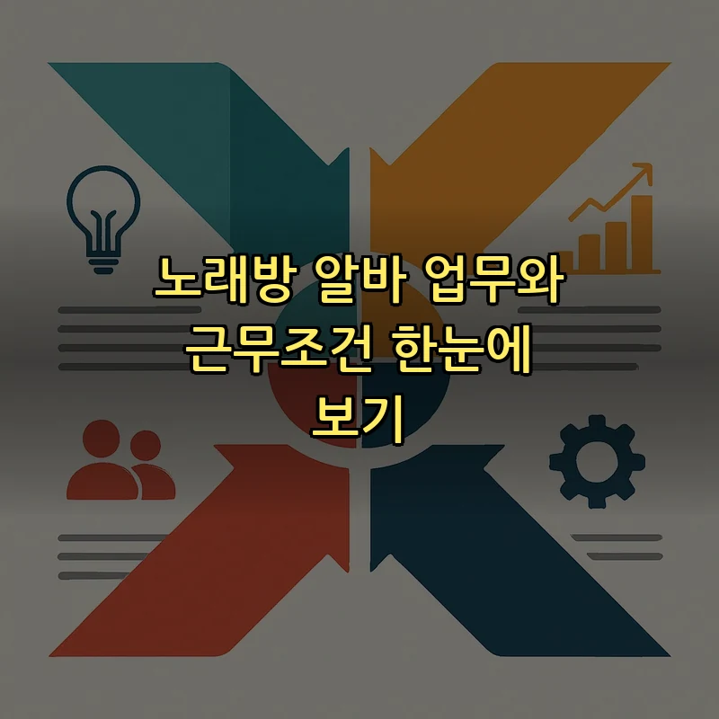 노래방 알바 업무와 근무조건 한눈에 보기