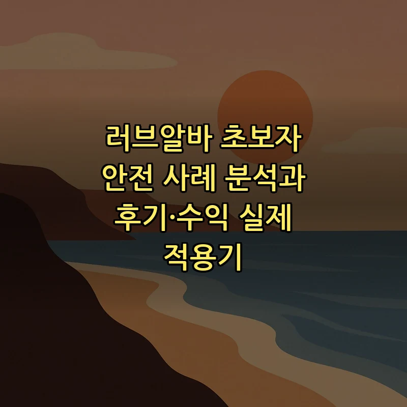 러브알바 초보자 가이드: 안전 고려 사항과 실제 사례 분석