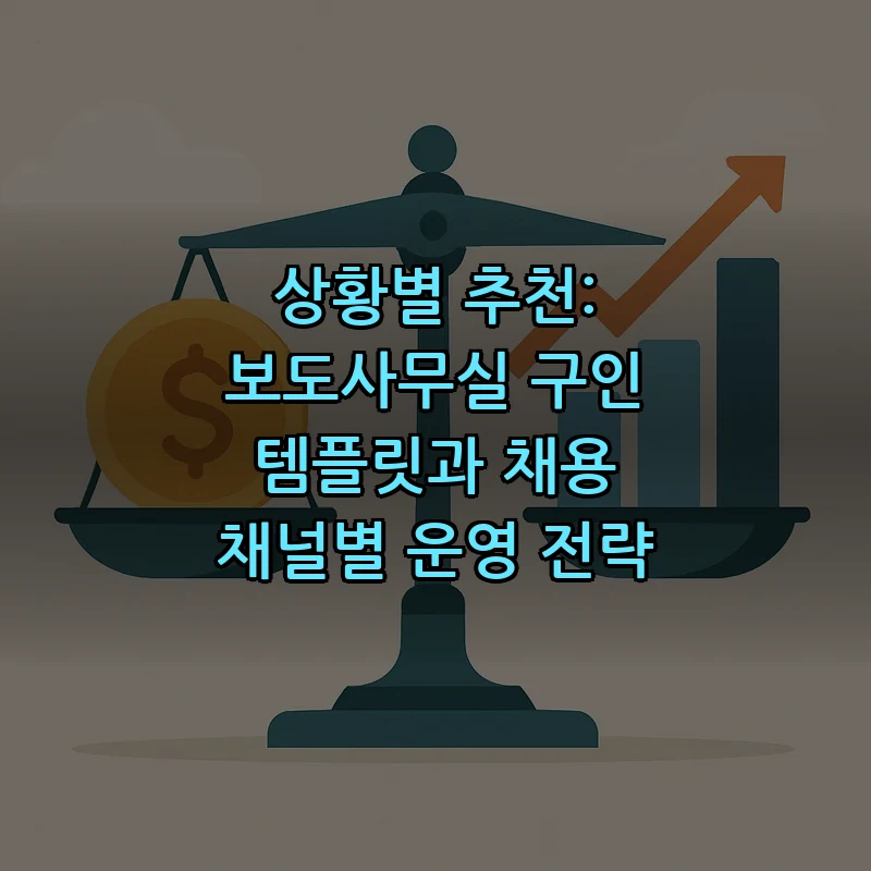 보도사무실 구인 실무 템플릿과 채용 채널 운영 가이드
